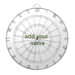 Enkel minimal grön lägg till din text namn foto ku darttavla