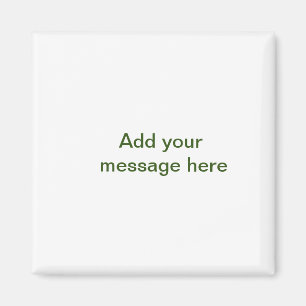 Enkel minimal grön lägg till din text namn foto ku magnet