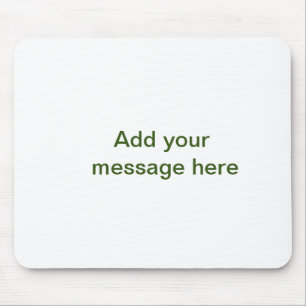 Enkel minimal grön lägg till din text namn foto ku musmatta