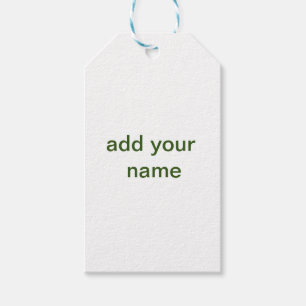 Enkel minimal grön lägg till din text namn foto ku presentetikett