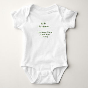 Enkel minimal grön lägg till din text namn foto ku t shirt