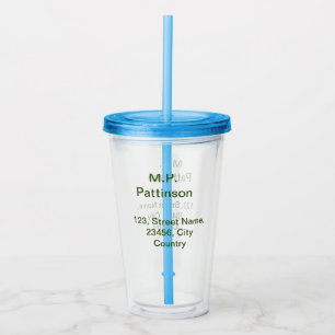 Enkel minimal grön lägg till din text namn foto ku take away mugg