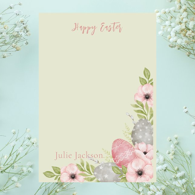 Enkel minimal grundläggande Påsk Post-it Block (Skapare uppladdad)