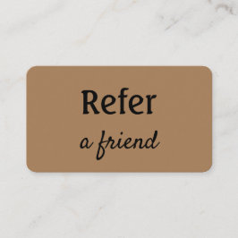 enkel minimal hänvisning till ditt namnlagringsalo rabattkort