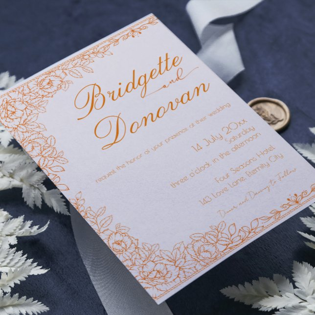 Enkel minimal inbjudan till terroristbröllop (Skapare uppladdad)