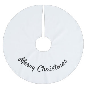 enkel minimal jul Lägg till ditt foto text brus Julgransmatta Borstad Polyester