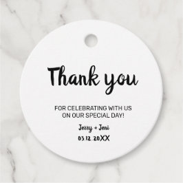 enkel minimal kalligrafi tack för att du föredrar  gåvor etiketter