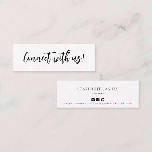 Enkel minimal kontakt med oss för att infoga kort (Fram/baksida)