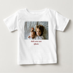 enkel minimal LÄGG TILL DIN FOTOTEXT CHRISTM T Shirt