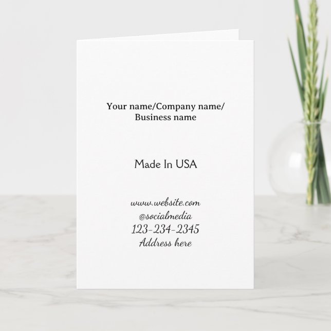 enkel minimal lägg till din logotyp/design här för kort (Framsida)