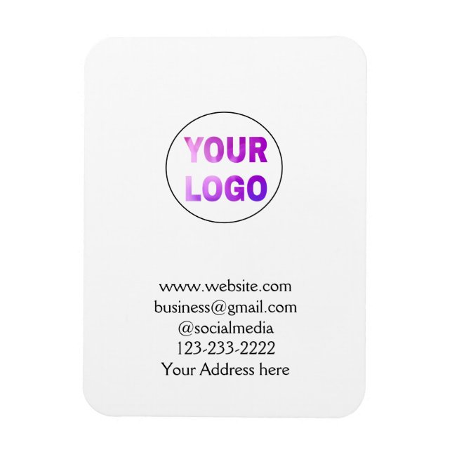 enkel minimal lägg till din logotyp/design här tex magnet (Vertikal)