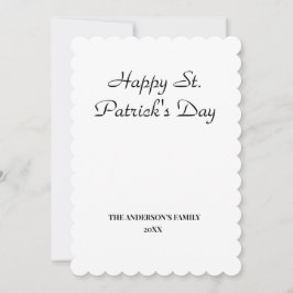 enkel minimal lägg till din text st. patricks dag-