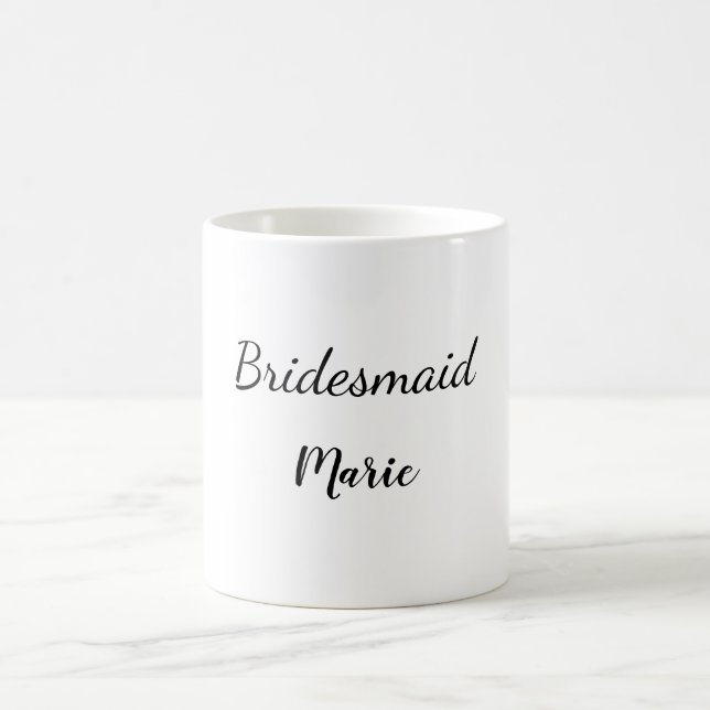 ENKEL MINIMAL Lägg till ditt namn anpassningsbar b Kaffemugg (Center)