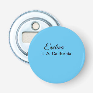 Enkel minimal lägg till ditt namn text plats stad flasköppnare