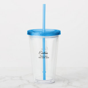 Enkel minimal lägg till ditt namn text plats stad take away mugg