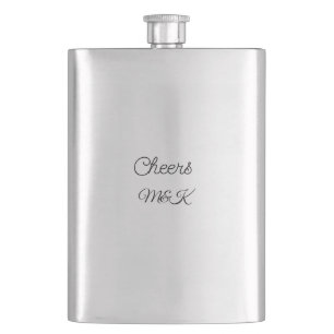 Enkel minimal lägg till namn Cheers par namn anpas Fickplunta