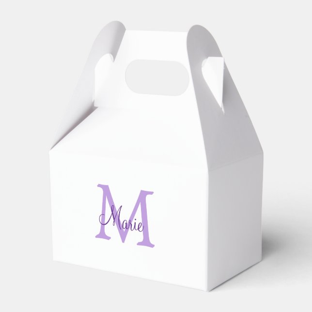 enkel minimal lägg till namn monogram rosa röd   k presentaskar (Framsidan Sidan)