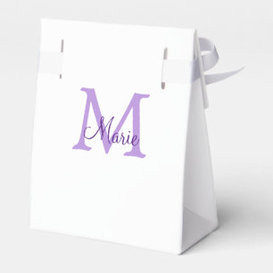 enkel minimal lägg till namn monogram rosa röd k presentaskar