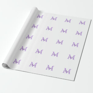 enkel minimal lägg till namn monogram rosa röd k presentpapper