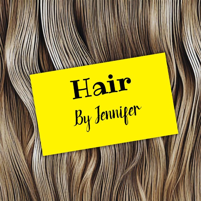 enkel minimal logotyp av anpassningsbar, vit hårst visitkort (Skapare uppladdad)