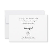 Enkel, minimal Logotyp för företag - Tack