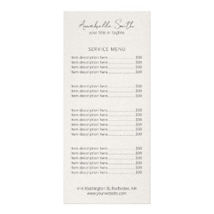 Enkel, minimal modern Elegant i Beige Reklamkort