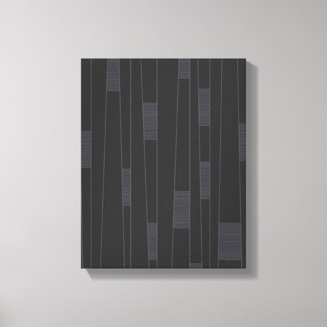 Enkel, minimal, modern linjegrafik mönster canvastryck (Framsida)