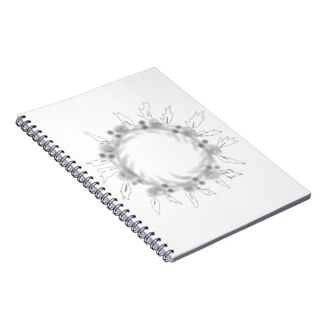 ENKEL MINIMAL MODERN MONOGRAM ELEGANT STIL CHIC ANTECKNINGSBOK (Högra Sidan)