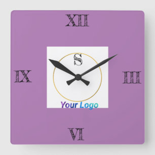 ENKEL MINIMAL MODERN MONOGRAM ELEGANT STIL CHIC FYRKANTIG KLOCKA