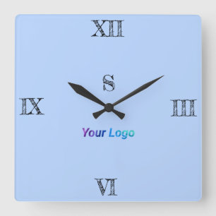 ENKEL MINIMAL MODERN MONOGRAM ELEGANT STIL CHIC FYRKANTIG KLOCKA