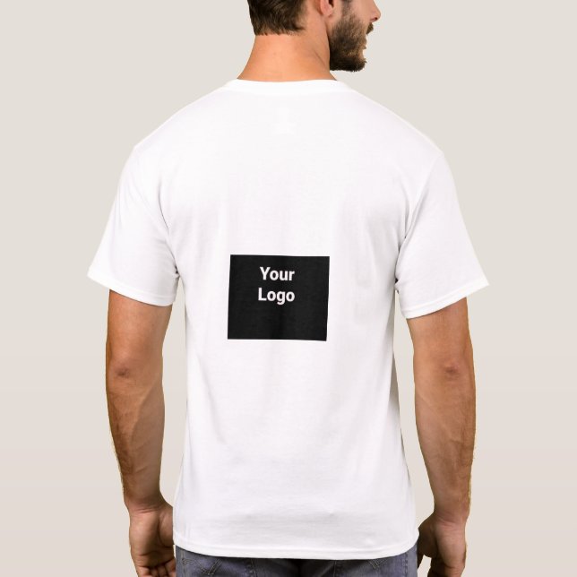 ENKEL MINIMAL MODERN MONOGRAM ELEGANT STIL CHIC T SHIRT (Baksida)