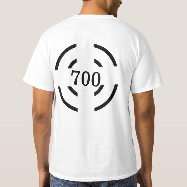 ENKEL MINIMAL MODERN MONOGRAM ELEGANT STIL CHIC T SHIRT (Baksida)