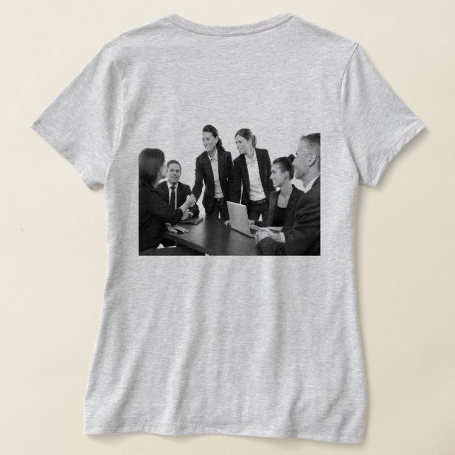 ENKEL MINIMAL MODERN MONOGRAM ELEGANT STIL CHIC T SHIRT (Laydown Baksida)