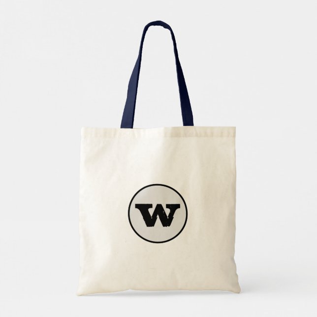 ENKEL MINIMAL MODERN MONOGRAM ELEGANT STIL CHIC TYGKASSE (Baksida)