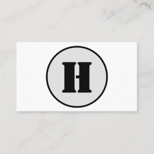 ENKEL MINIMAL MODERN MONOGRAM ELEGANT STIL CHIC VISITKORT