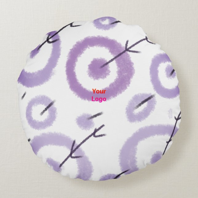 ENKEL MINIMAL MODERN MONOGRAM ELEGANT STIL TOTE RUND KUDDE (Baksidan)