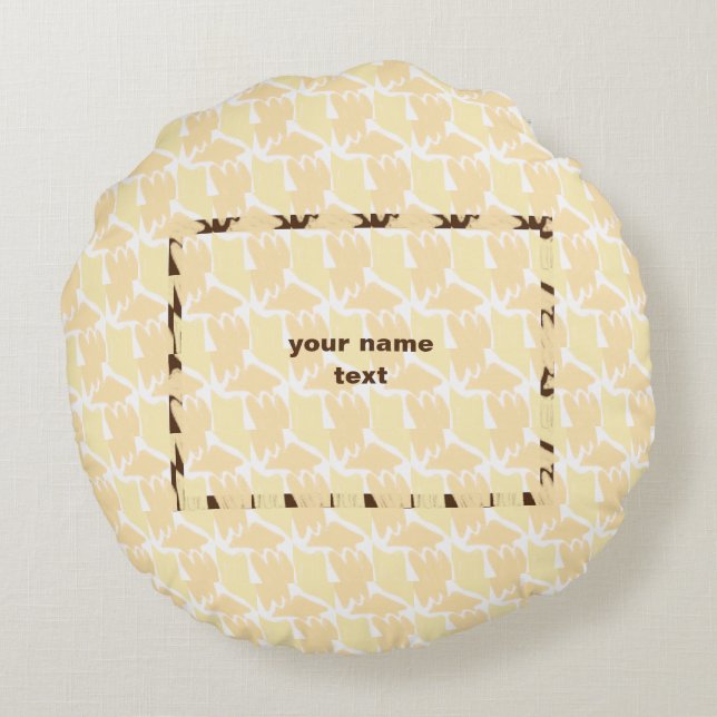 ENKEL MINIMAL MODERN MONOGRAM ELEGANT STIL TOTE RUND KUDDE (Baksidan)