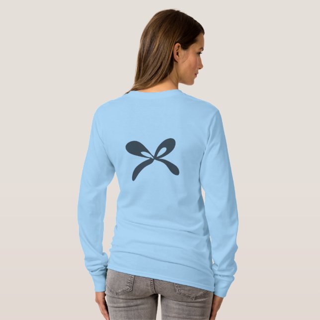 ENKEL MINIMAL MODERN MONOGRAM ELEGANTA STIL CHIC  T SHIRT (Hel baksida)