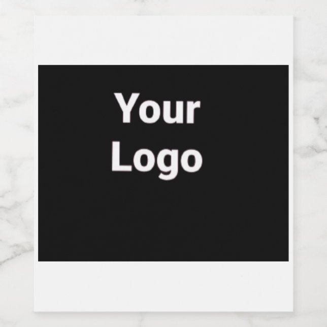 ENKEL MINIMAL MODERN MONOGRAM ELEGANTA STIL CHIC VINFLASKA ETIKETT (Singel etikett)