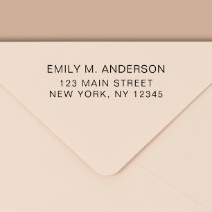 Enkel, minimal modern Returadress Självfärgande Stämpel