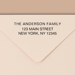 Enkel, minimal modern Returadress Självfärgande Stämpel
