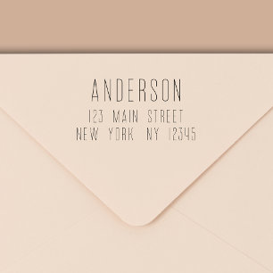 Enkel, minimal modern Returadress Självfärgande Stämpel