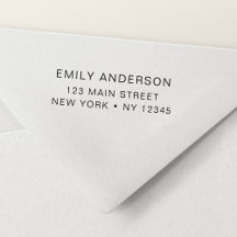 Enkel, minimal modern Returadress