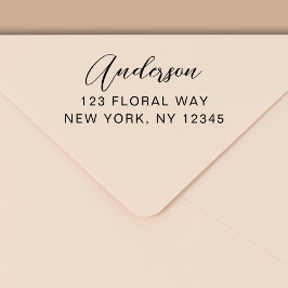 Enkel, minimal modern Returadress Självfärgande Stämpel