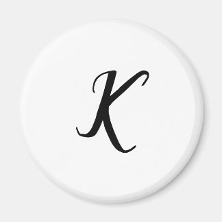 ENKEL MINIMAL MONOGRAM ANPASSAD NAMN NYCKELRING MAGNET