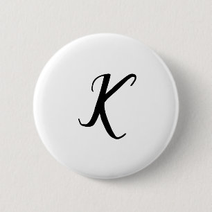 ENKEL MINIMAL MONOGRAM ANPASSAT NAMN KEYCHAIN KNAPP