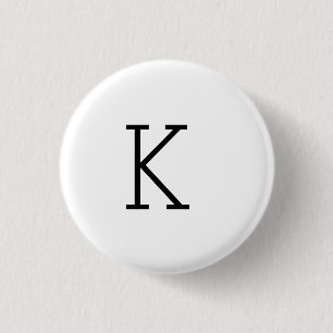 ENKEL MINIMAL MONOGRAM ANPASSAT NAMN KEYCHAIN KNAPP