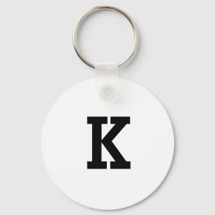ENKEL MINIMAL MONOGRAM ANPASSAT NAMN NYCKELRING
