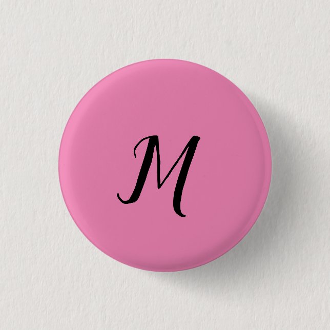 ENKEL MINIMAL MONOGRAM ELEGANT KEYCHAIN KNAPP (Framsida)