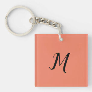 ENKEL MINIMAL MONOGRAM ELEGANT NYCKELRING